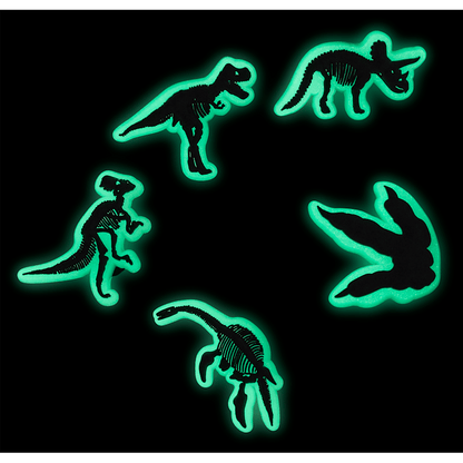 Glow In The Dark Dino 5 Pack Jibbitz Shoe Charm | Crocs on sale