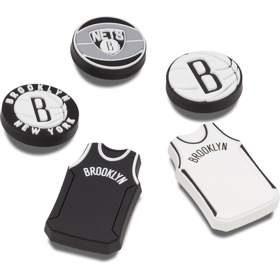 NBA Brooklyn Nets 5 Pack Jibbitz™ charms | Crocs for sale
