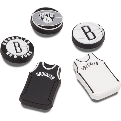 NBA Brooklyn Nets 5 Pack Jibbitz™ charms | Crocs for sale
