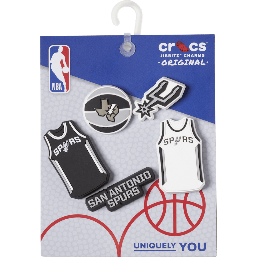 NBA San Antonio Spurs 5 Pack Jibbitz™ charms | Crocs near me