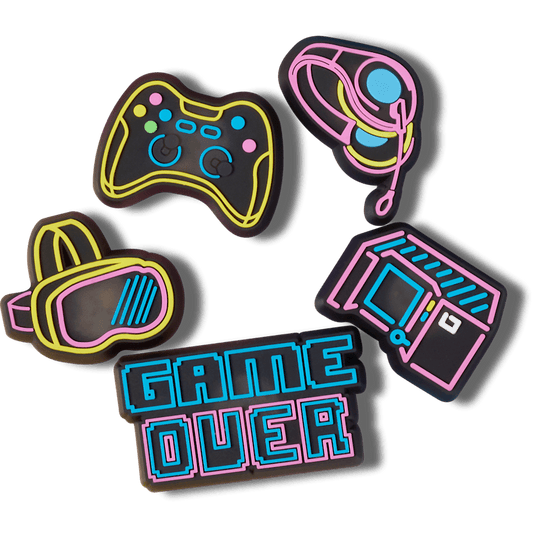 Lights Up Neon Gamer 5 Pack Jibbitz™ charms | Crocs online