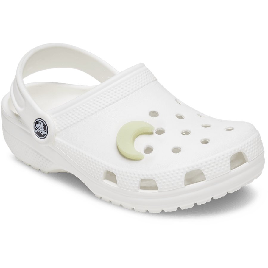 Glow In The Dark Crescent Moon Jibbitz™ charms | Crocs outlet