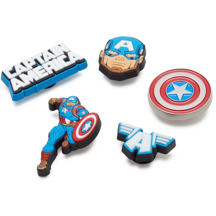 Captain America 5 Pack Jibbitz™ charms | Crocs US