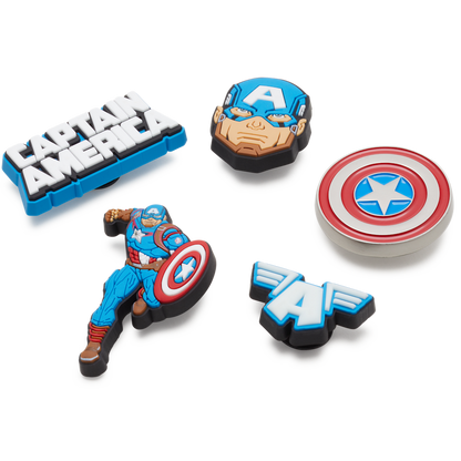 Captain America 5 Pack Jibbitz™ charms | Crocs US