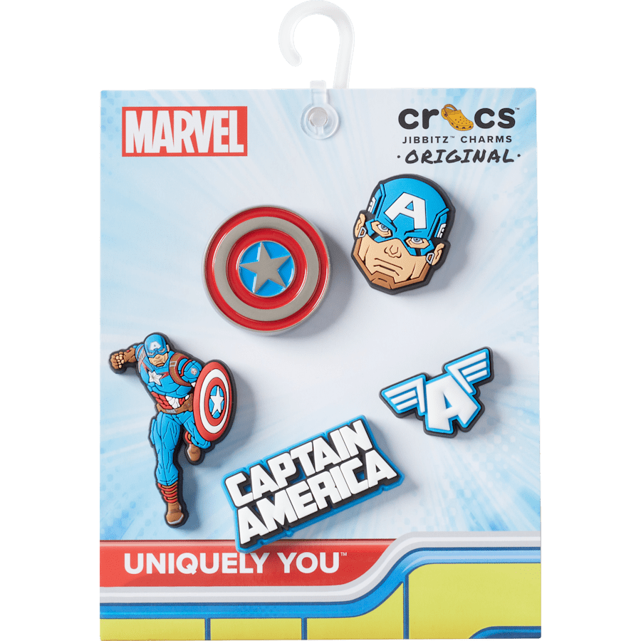 Captain America 5 Pack Jibbitz™ charms | Crocs US