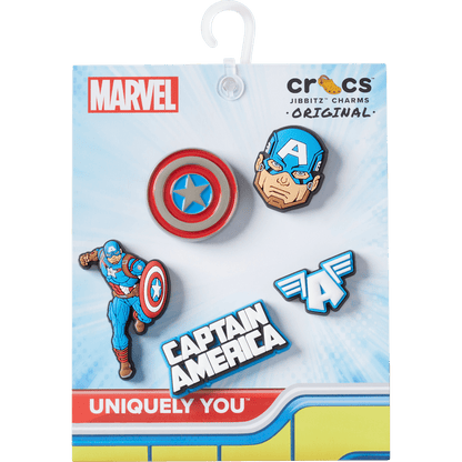 Captain America 5 Pack Jibbitz™ charms | Crocs US
