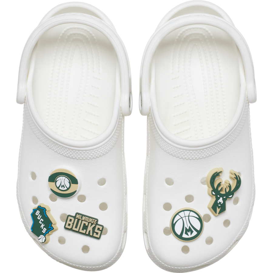 NBA Milwaukee Bucks 5 Pack Jibbitz™ charms | Crocs online
