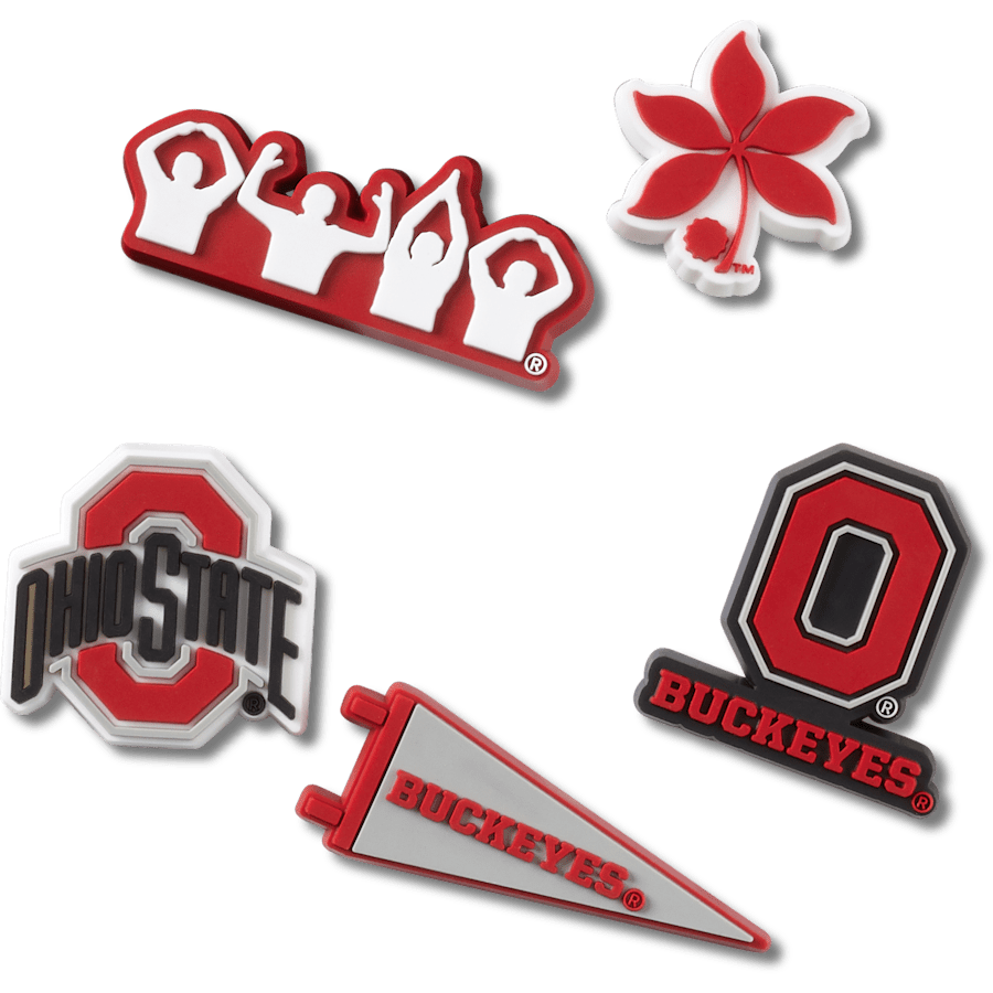 Ohio State University 5 Pack Jibbitz™ charms | Crocs outlet