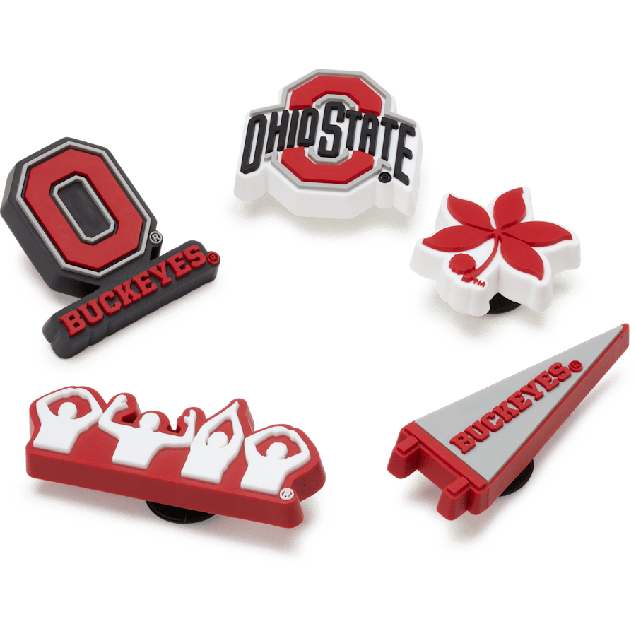 Ohio State University 5 Pack Jibbitz™ charms | Crocs outlet