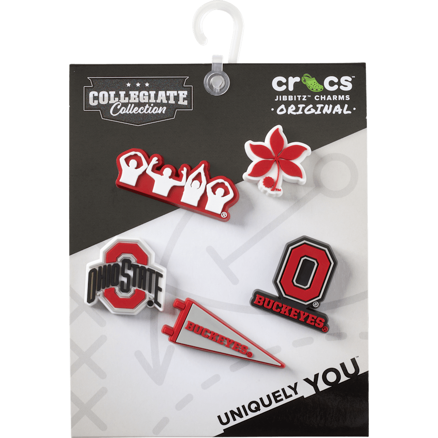 Ohio State University 5 Pack Jibbitz™ charms | Crocs outlet