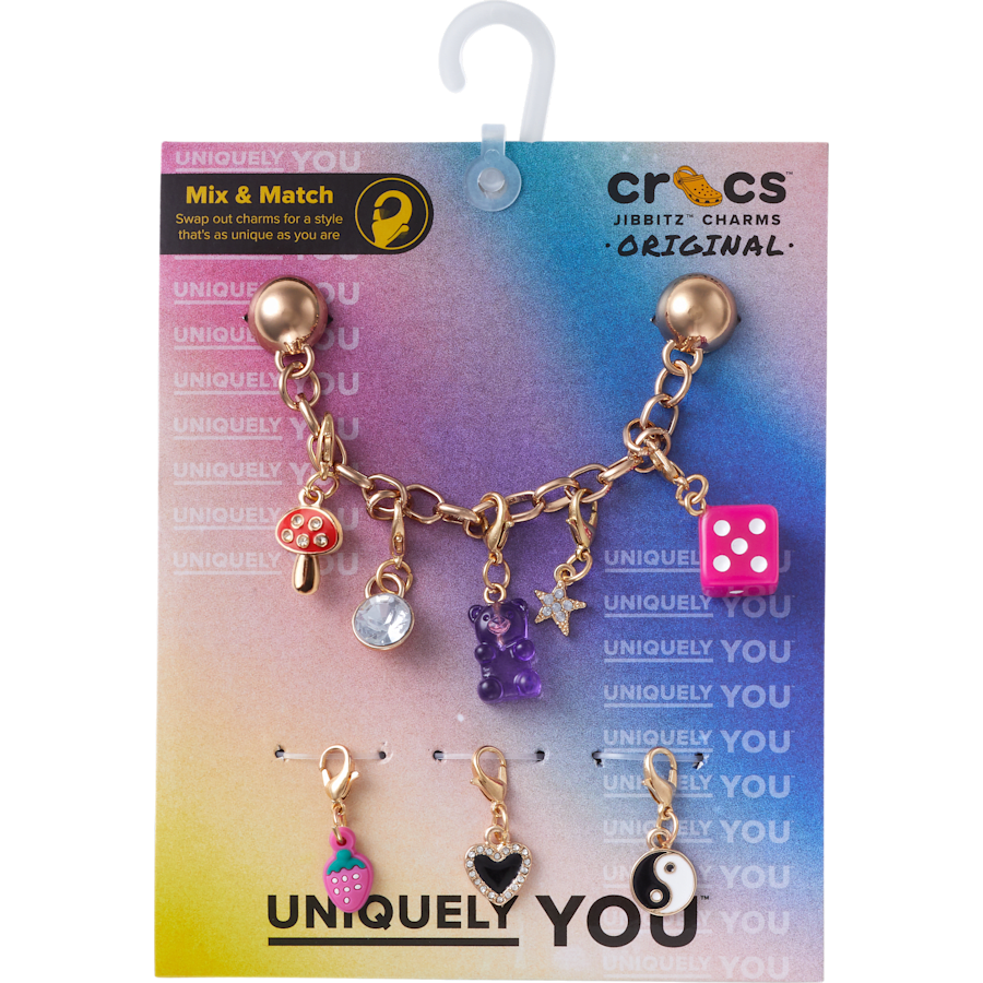 Custom Charm Chain 5 Pack Jibbitz™ charms | Crocs discount