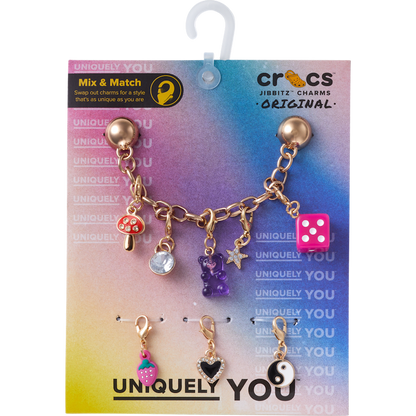 Custom Charm Chain 5 Pack Jibbitz™ charms | Crocs discount