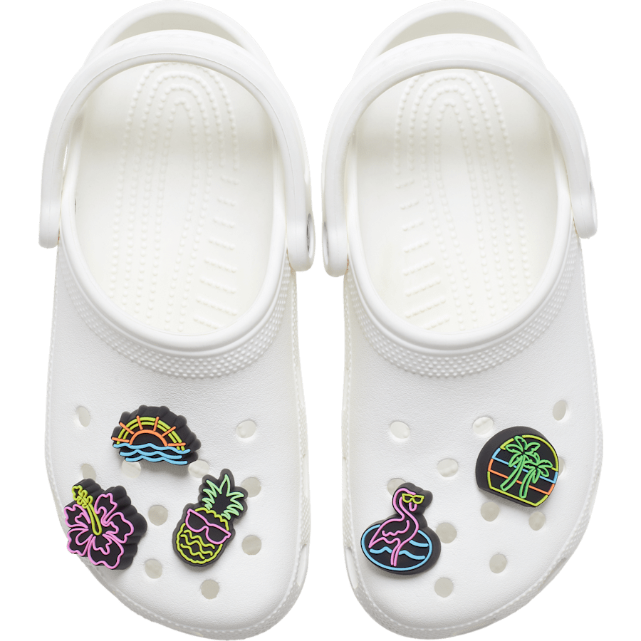 Lights Up Neon 5 Pack Jibbitz™ charms | Crocs sale