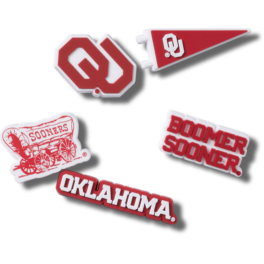Univ of Oklahoma 5 Pack Jibbitz™ charms | Crocs outlet