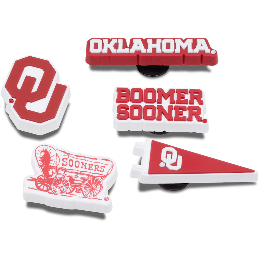 Univ of Oklahoma 5 Pack Jibbitz™ charms | Crocs outlet