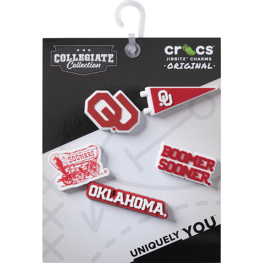 Univ of Oklahoma 5 Pack Jibbitz™ charms | Crocs outlet