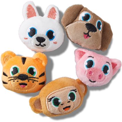 Fuzzy Animal 5 Pack Jibbitz™ charms | Crocs on sale