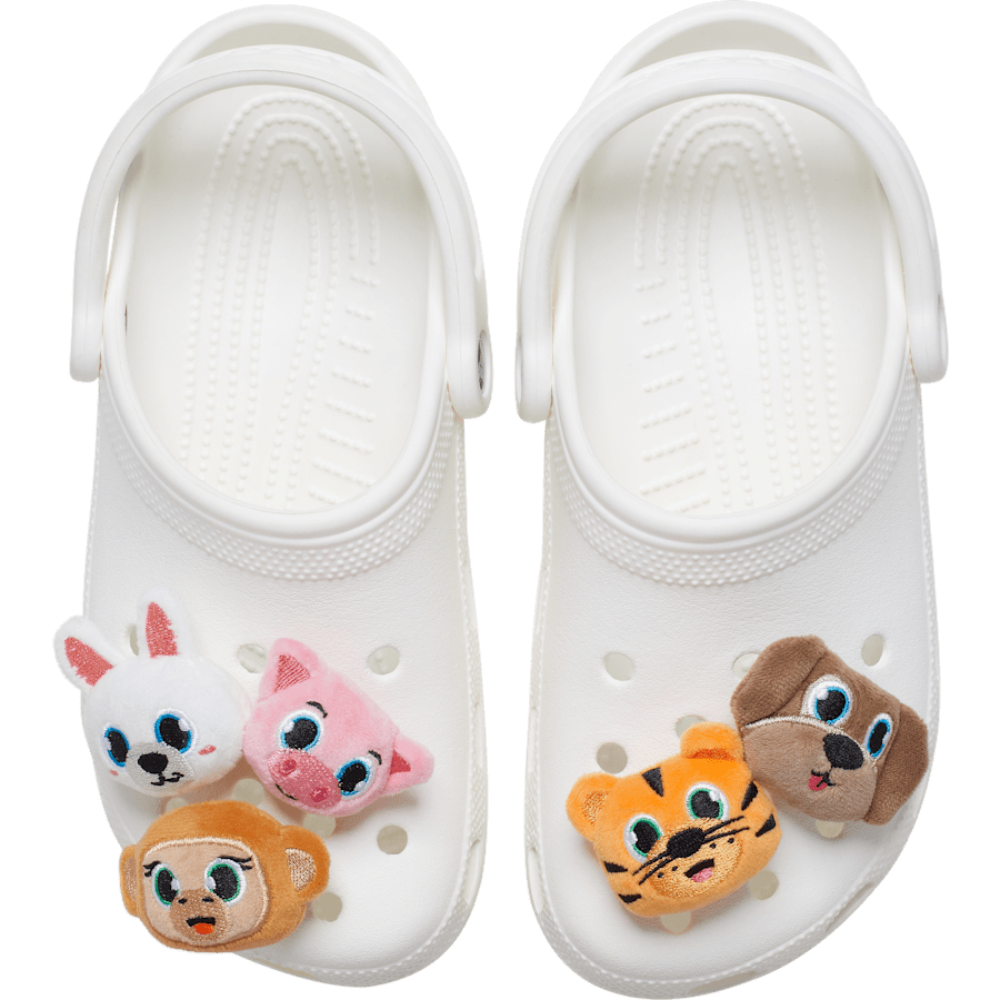 Fuzzy Animal 5 Pack Jibbitz™ charms | Crocs on sale