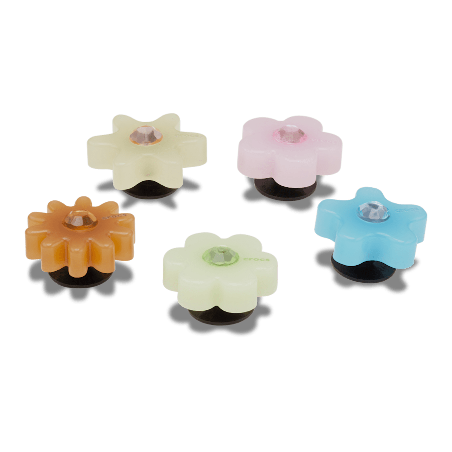 Enlighten Flower 5 Pack Jibbitz™ charms | Crocs for sale