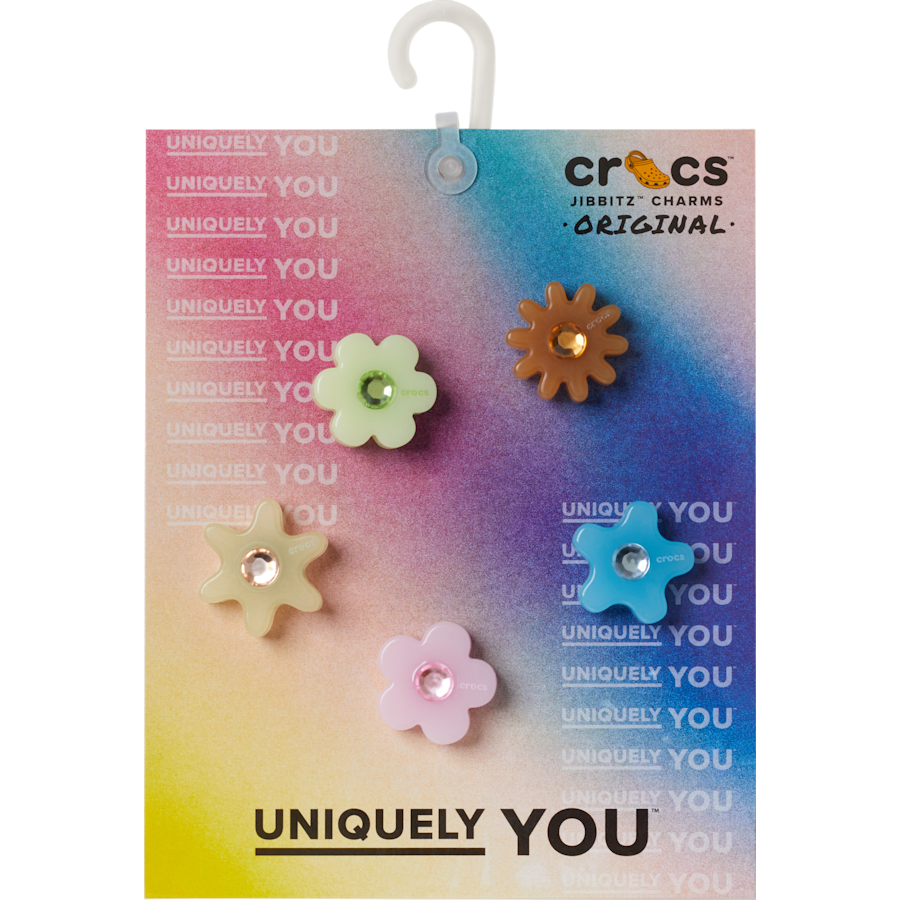 Enlighten Flower 5 Pack Jibbitz™ charms | Crocs for sale