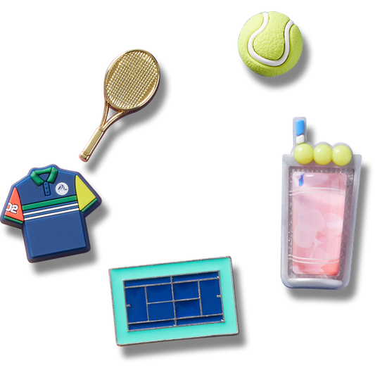 Day at The Tennis Court 5 Pack Jibbitz™ charms | Crocs for sale