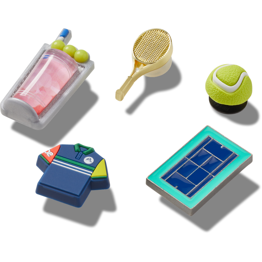 Day at The Tennis Court 5 Pack Jibbitz™ charms | Crocs for sale