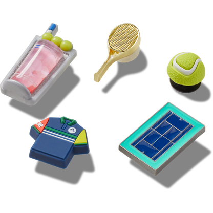 Day at The Tennis Court 5 Pack Jibbitz™ charms | Crocs for sale
