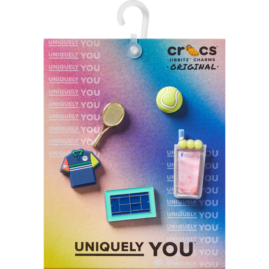 Day at The Tennis Court 5 Pack Jibbitz™ charms | Crocs for sale
