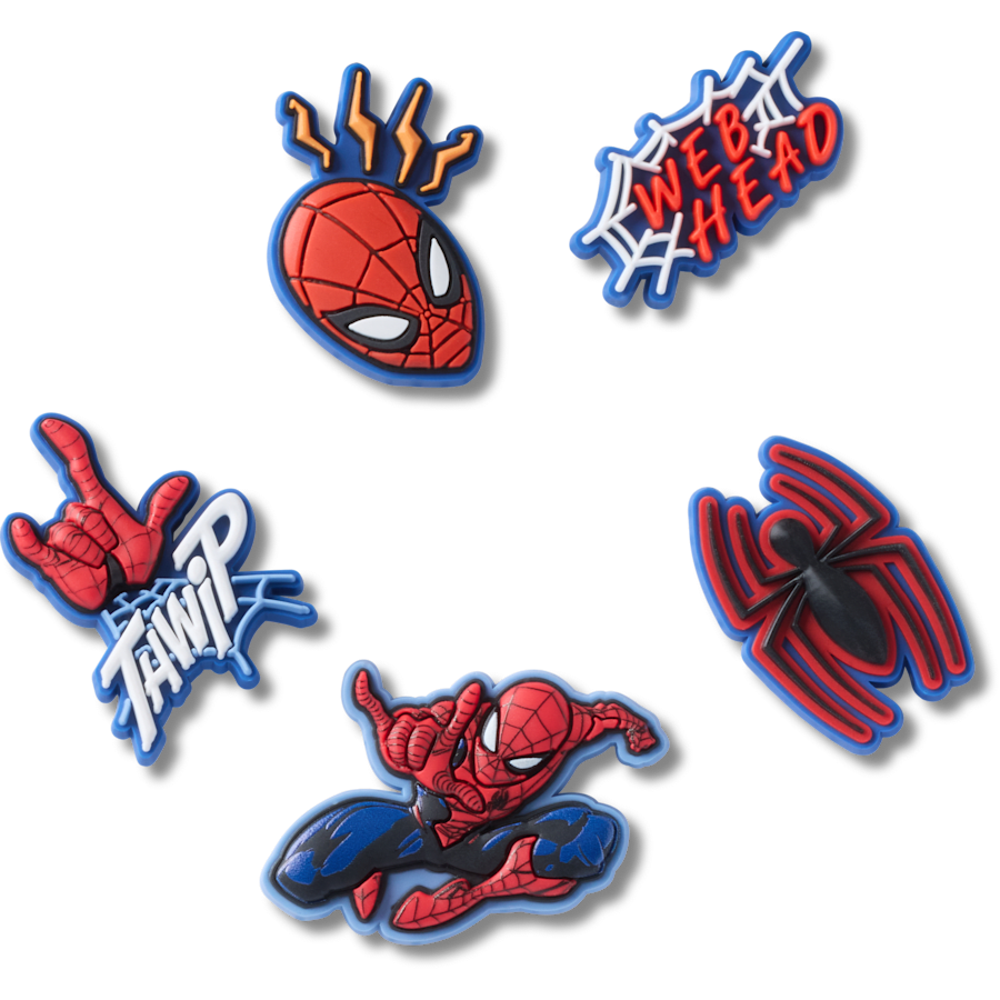 Spiderman 5 Pack Jibbitz™ charms | Crocs for sale