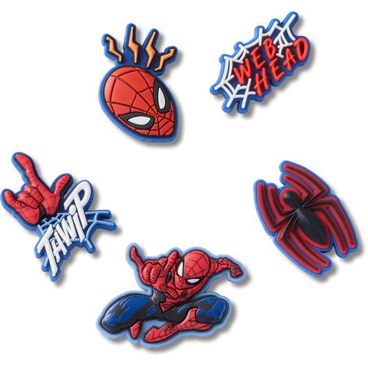 Spiderman 5 Pack Jibbitz™ charms | Crocs for sale