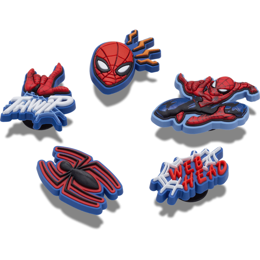 Spiderman 5 Pack Jibbitz™ charms | Crocs for sale