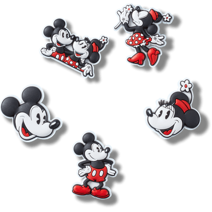 Mickey and Minnie PVC 5 Pack Jibbitz™ charms | Crocs for sale
