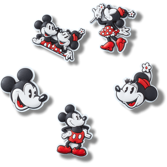Mickey and Minnie PVC 5 Pack Jibbitz™ charms | Crocs for sale