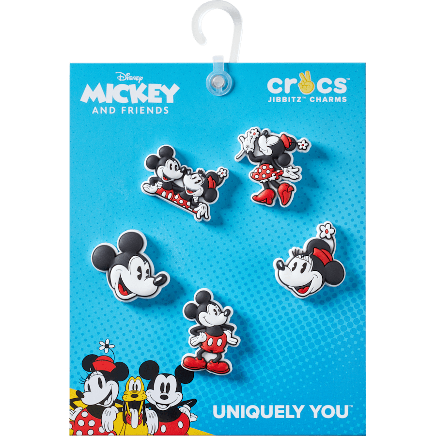 Mickey and Minnie PVC 5 Pack Jibbitz™ charms | Crocs for sale