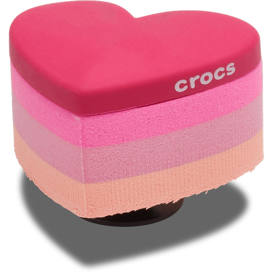 Stacked Pink Heart Jibbitz™ charms | Crocs US