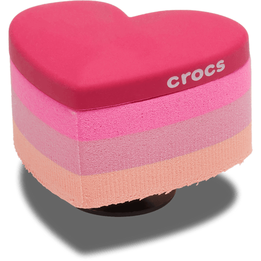 Stacked Pink Heart Jibbitz™ charms | Crocs US