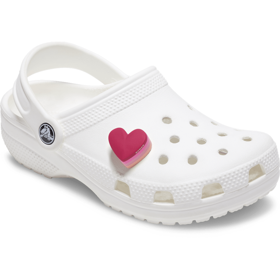 Stacked Pink Heart Jibbitz™ charms | Crocs US