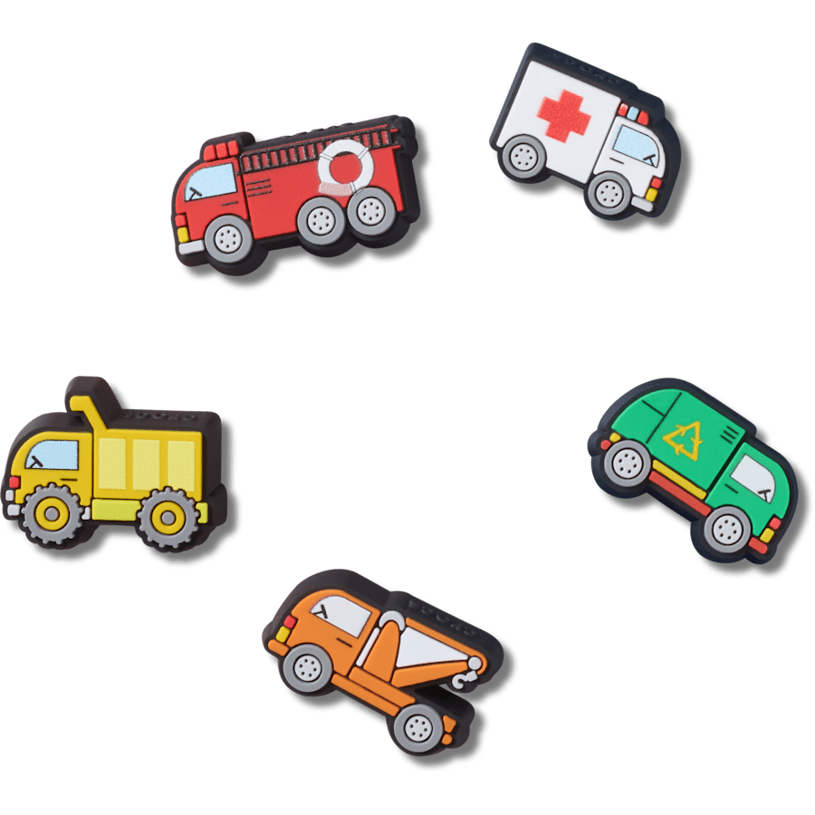 Tiny Work Trucks 5 Pack Jibbitz™ charms | Crocs discount