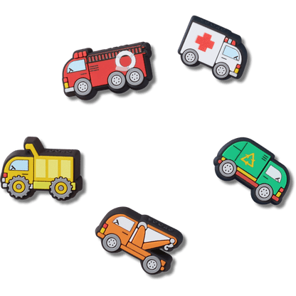 Tiny Work Trucks 5 Pack Jibbitz™ charms | Crocs discount