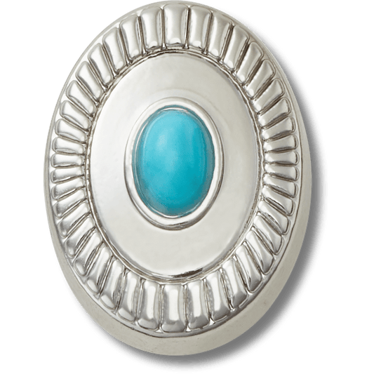 Silver Turquoise Emblem Jibbitz™ charms | Crocs sale
