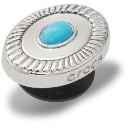 Silver Turquoise Emblem Jibbitz™ charms | Crocs sale