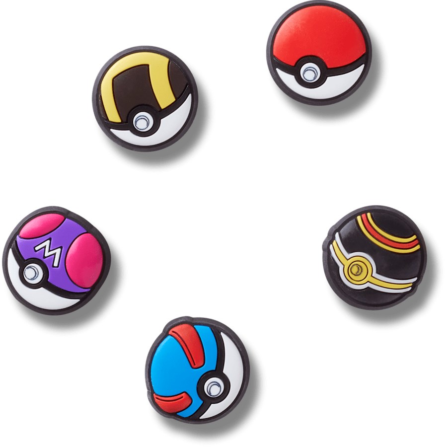 Poke Ball 5 Pack Jibbitz™ charms | Crocs on sale