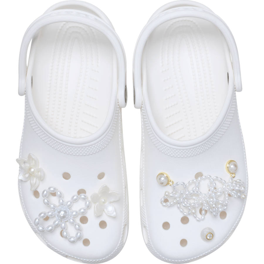 White Pearl Beaded 5 Pack Jibbitz™ charms | Crocs outlet