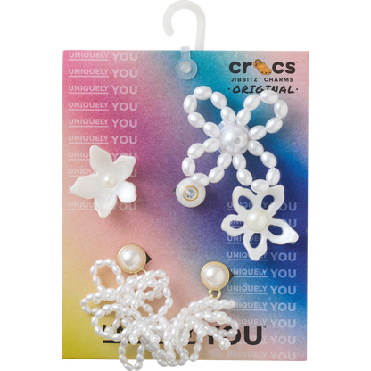 White Pearl Beaded 5 Pack Jibbitz™ charms | Crocs outlet