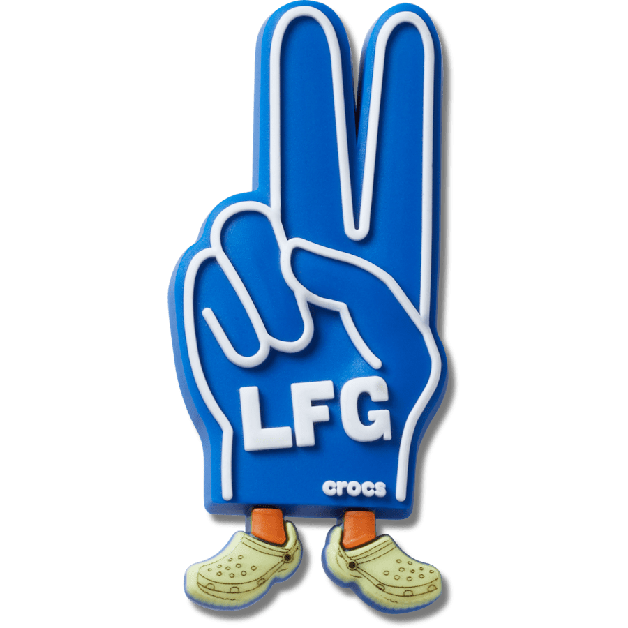 LFG Foam Peace Sign Jibbitz™ charms | Crocs online