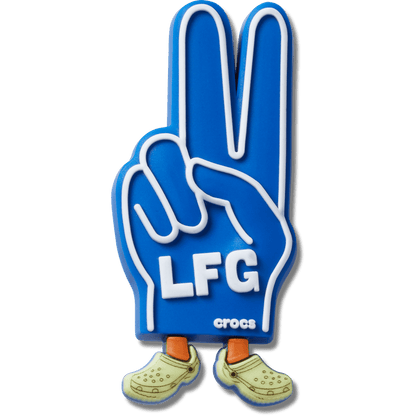 LFG Foam Peace Sign Jibbitz™ charms | Crocs online