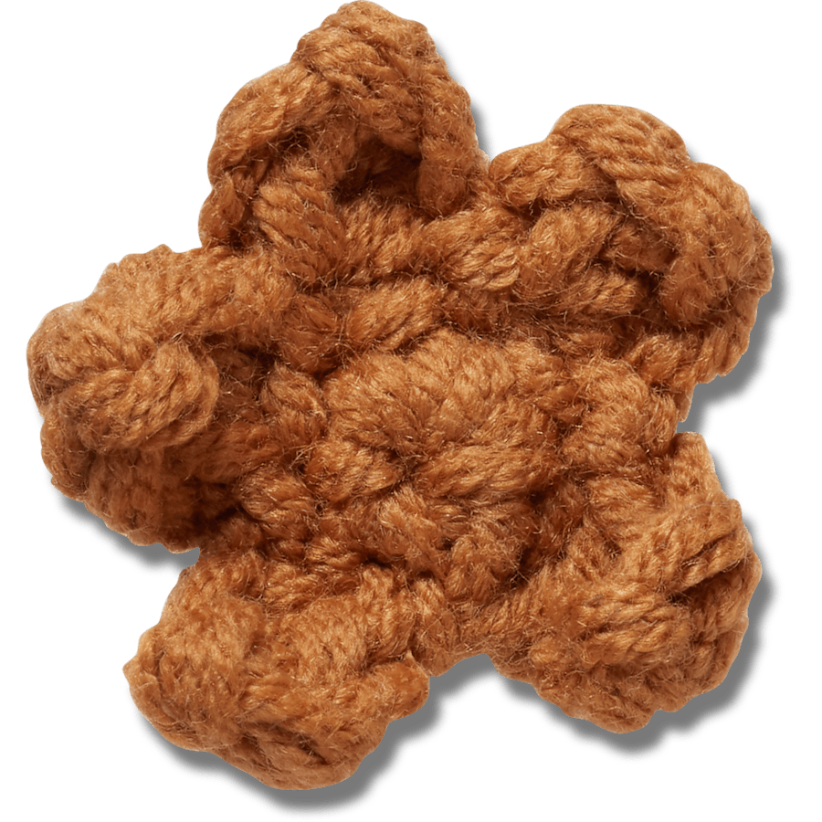 Crafted Crochet Brown Star Jibbitz™ charms | Crocs for sale