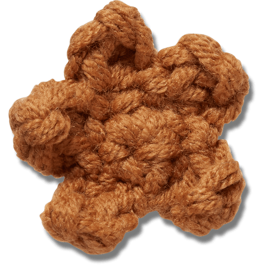 Crafted Crochet Brown Star Jibbitz™ charms | Crocs for sale