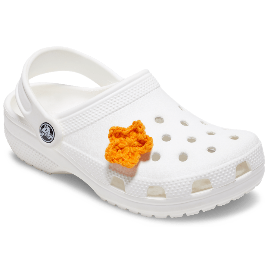 Crafted Crochet Orange Star Jibbitz™ charms | Crocs discount
