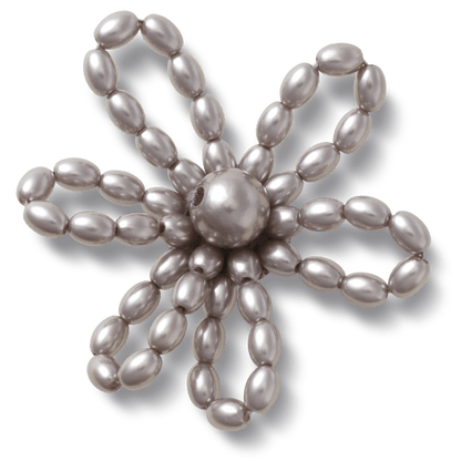 Grey Pearl Beaded Daisy Jibbitz™ charms | Crocs online